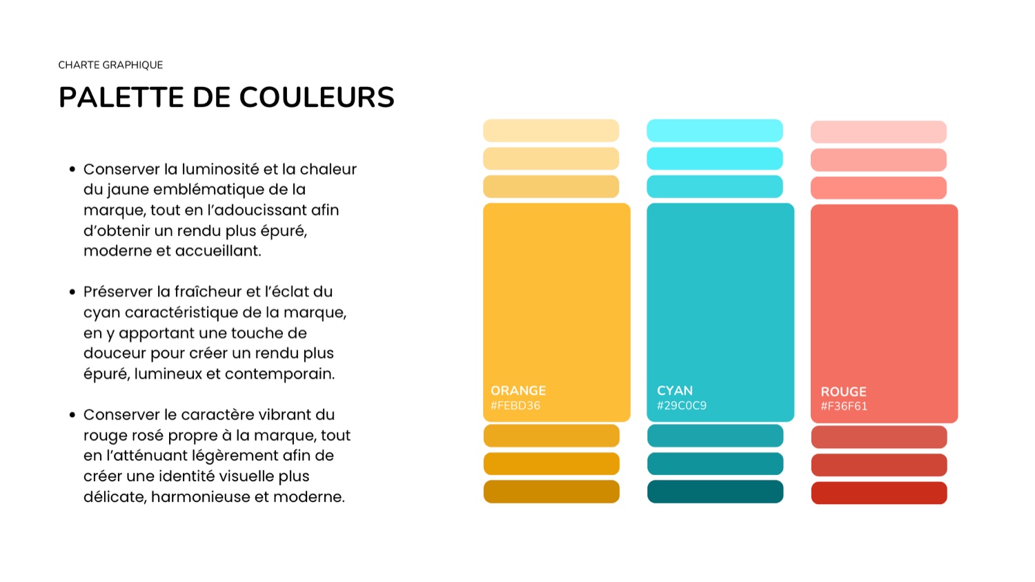 Charte graphique et palette de couleurs de l'agence ComUpBiz