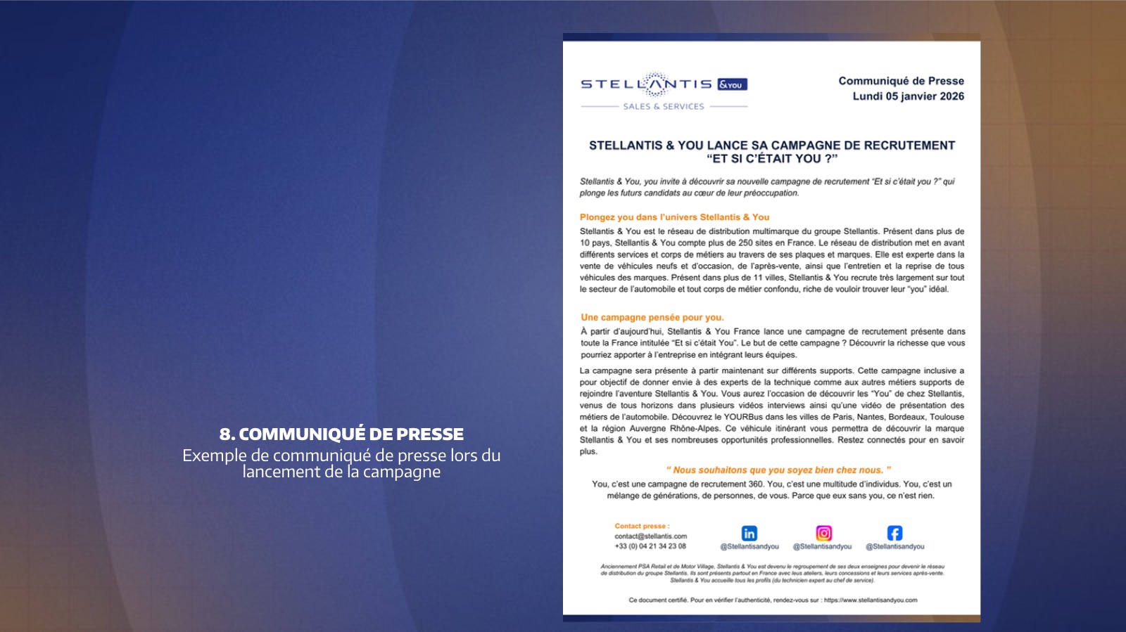 Stellantis &You : Campagne « Et si c'était YOU ? », visuel 3 sur 3